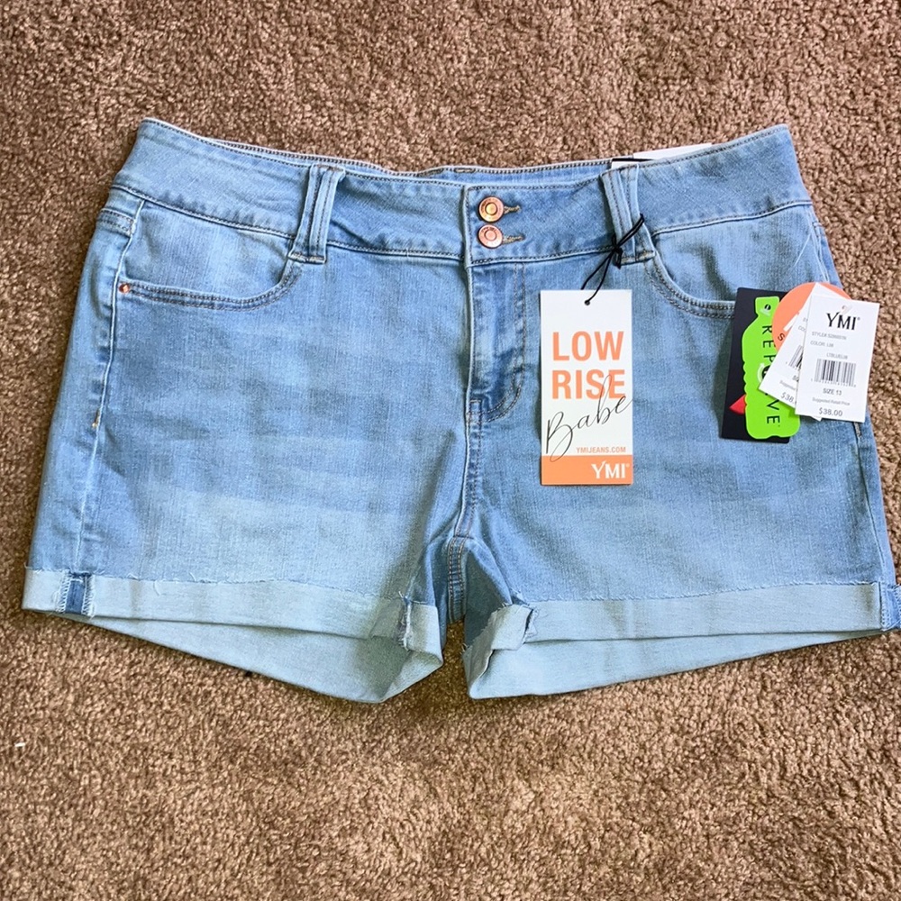 YMI Denim Low Rise Babe Shorts